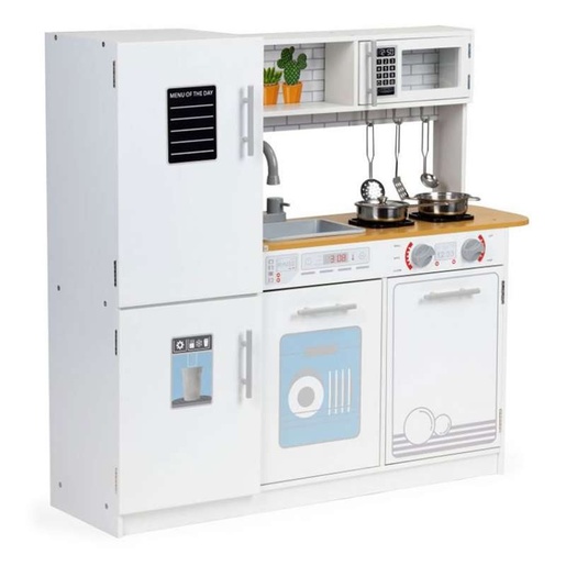 ECO TOYS DRVENA DEČIJA KUHINJA LED SVETLO+SAKSIJE PLK553