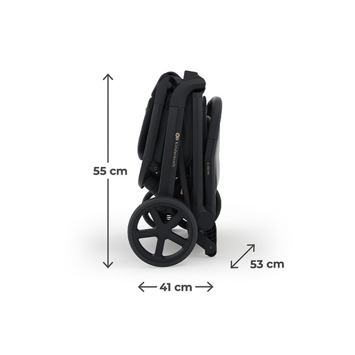 Kinderkraft kolica NUBI 3 MIDNIGHT BLACK KSNUBI03BLK0000