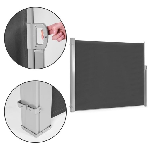 ModernHome SKLOPIVI PARAVAN ZA DVORIŠTE 3X1.8M ANTRACIT AW-011A ANT3X