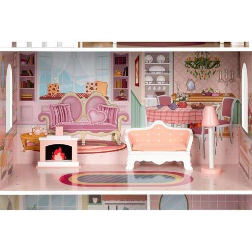 ECO TOYS VELIKA DRVENA KUCICA ZA LUTKE D8112