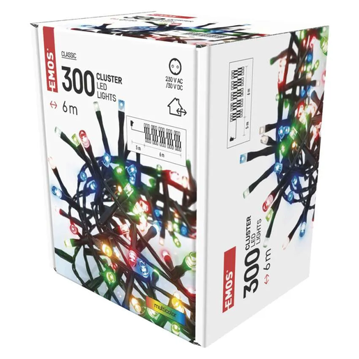 EMOS lanac CLASSIC 300 LED - JEŽ 6m