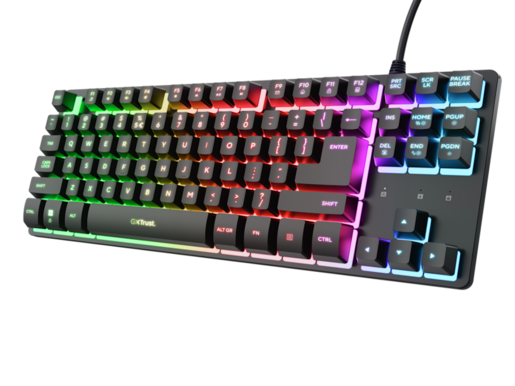 Tastatura TRUST GXT833 THADO žicn, RGB, TKL, gaming, crna
