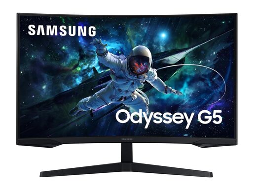 Monitor SAMSUNG 32 Odyssey G5 LS32CG552EUXEN, VA, QHD, 165Hz, 1ms MPRT, HDMI, DP, freesync, VESA, zakrivljen, gaming