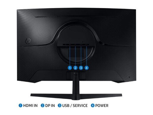 Monitor SAMSUNG 32 Odyssey G5 LS32CG552EUXEN, VA, QHD, 165Hz, 1ms MPRT, HDMI, DP, freesync, VESA, zakrivljen, gaming