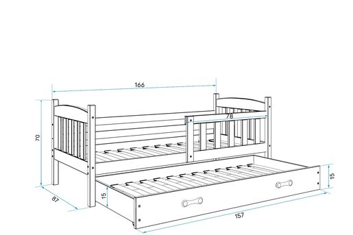 Baloo Dreamy Krevet Za Dve Osobe 160X80 White