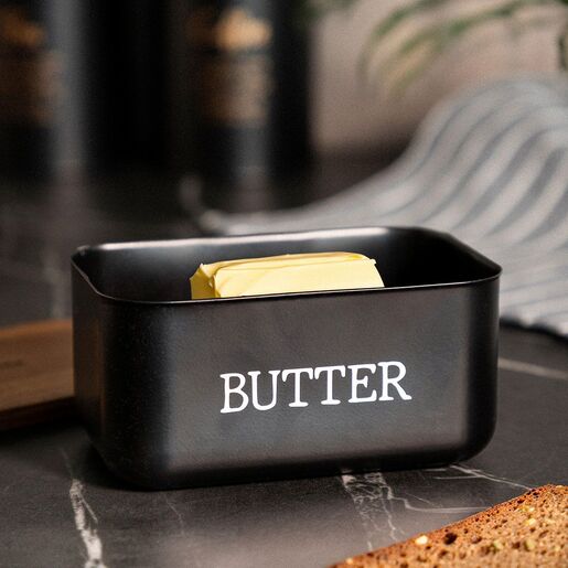 Dekordom Posuda za puter avila 15x10x7 - black - hml 044321