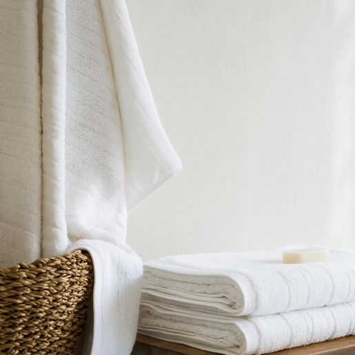 Dekordom Peškir natur 30x50 - white 025423