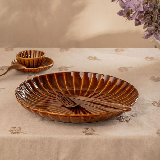 Dekordom Tanjir melida 27cm - amber - hml 044361