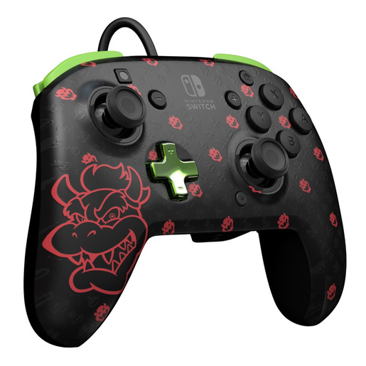 Nintendo Switch Rematch Wired Controller - Bowser Glow In The Dark
