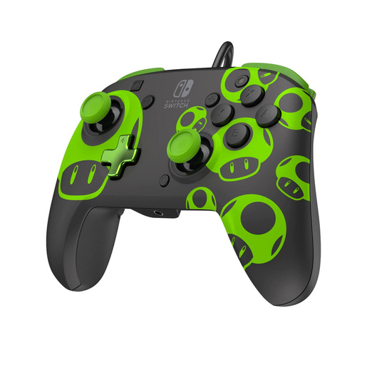 Nintendo Switch Wired Controller Rematch - 1UP Glow in the Dark