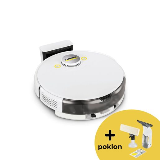 Karcher Baterijski robotski usisivač za suvo usisavanje bez kese RCV 5 + poklon Usisivač za prozore KWI 1 Plus