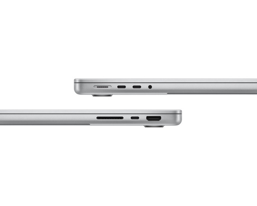 Laptop APPLE MacBook Pro 14.2 inch M4 Pro MX2E3, 12-core CPU 16-core GPU 24GB 512GB SSD silver