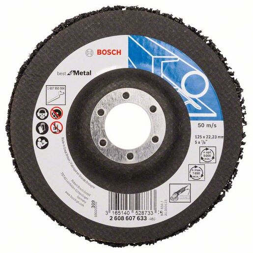 BOSCH Ploča za čišćenje N377, Best for Metal, 125 mm 2608607633