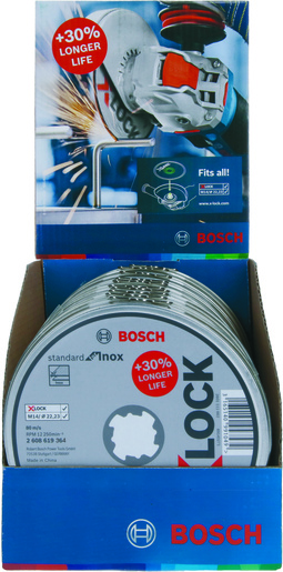 BOSCH Rezne ploče Standard for Inox X-LOCK s ravnim središtem 2608619364