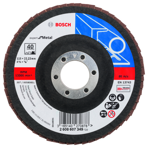 BOSCH lamelni brusni diskovi X551 Expert for Metal, ravna verzija 2608607349