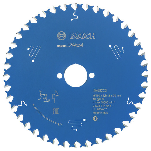 BOSCH List kružne testere Expert For Wood 190x30x2,6/1,6 mm, 40Z ATB 2608644048