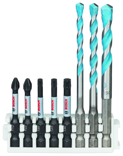 BOSCH mešani setovi burgije i bitova odvrtača HEX-9 MultiConstruction i Impact Power 2608577144