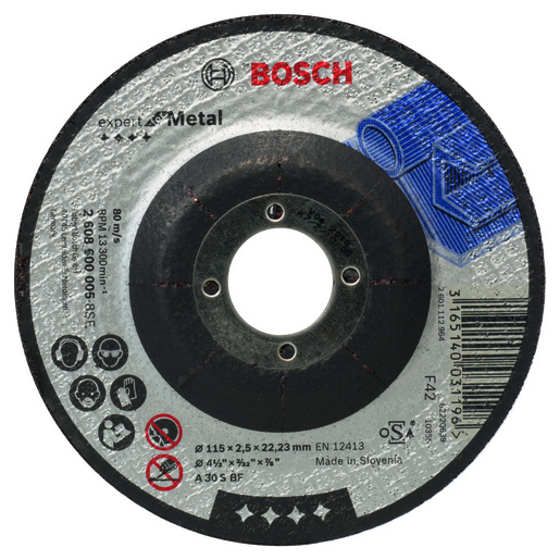 BOSCH Rezne ploče Expert for Metal s udubljenim središtem prečnika 22,23 mm, za male ugaone brusilice 2608600005