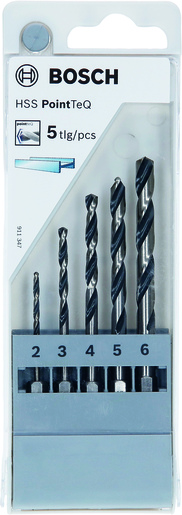 BOSCH Setovi spiralnih burgije HSS PointTeQ sa šesterostranim prihvatom 2607002824