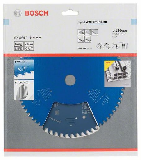 BOSCH List kružne testere Expert For Aluminium 190x20x2,6/1,6 mm, 56Z HLTCG 2608644101