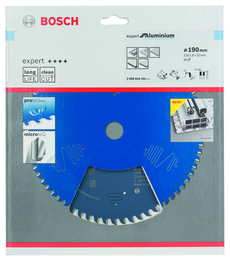 BOSCH List kružne testere Expert For Aluminium 190x20x2,6/1,6 mm, 56Z HLTCG 2608644101