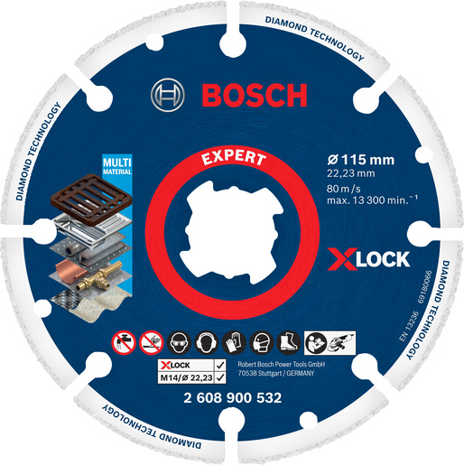 BOSCH Rezne ploče X-LOCK Diamond Metal Wheel 2608900532