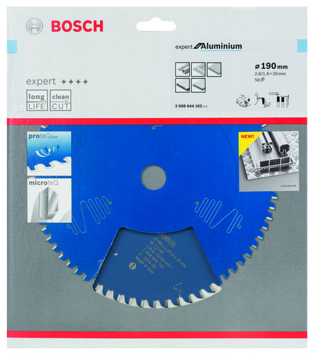 BOSCH List kružne testere Expert For Aluminium 190x30x2,6/1,6 mm, 56Z HLTCG 2608644102
