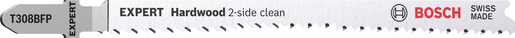 BOSCH Listovi ubodne testere EXPERT ‘Hardwood 2-side clean’ T 308 BFP 2608900547