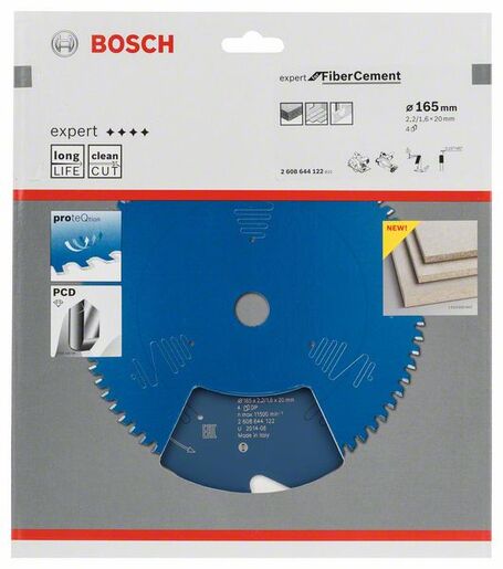 BOSCH List kružne testere Expert For Fiber cement 165x20x2,2/1,6 mm, 4Z TCG 2608644122