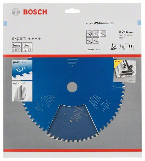 BOSCH List kružne testere Expert For Aluminium 216x30x2,6/1,8 mm, 64Z HLTCG 2608644110