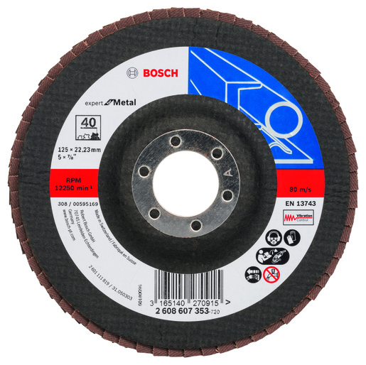 BOSCH lamelni brusni diskovi X551 Expert for Metal, ravna verzija 2608607353