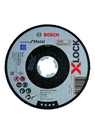 BOSCH Rezne ploče Expert for Metal X-LOCK s ravnim središtem 2608619255