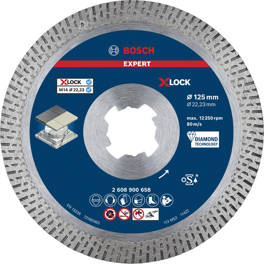 BOSCH dijamantske rezne ploče EXPERT HardCeramic X-LOCK 2608900658