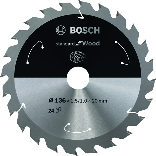 BOSCH Listovi kružne testere Standard for Wood za akumulatorske ručne testere 2608837668