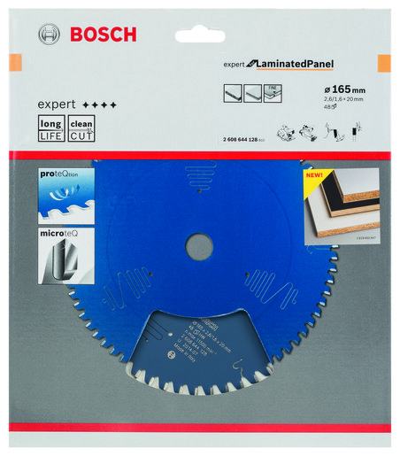 BOSCH List kružne testere Expert for Laminated Panel 165x20x2,6/1,6 mm, 48Z ATB 2608644128