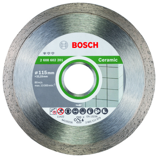 BOSCH Dijamantna rezna ploča Standard for Ceramic 115x22,23x1,6x7 mm 2608602201