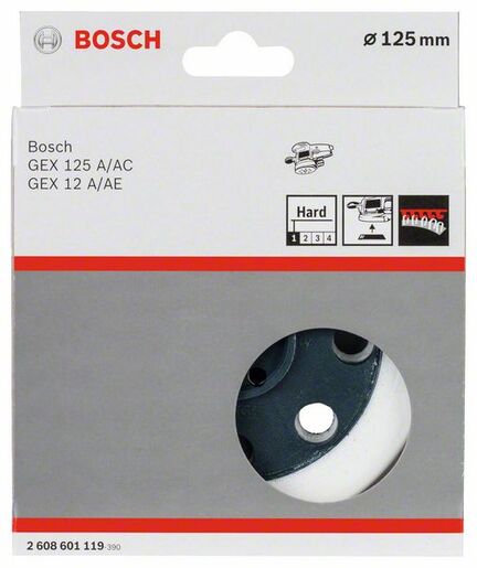 BOSCH Brusni tanjir za GEX 12 A, 12 AE, 125 A, 125 AC tvrdi, 125 mm 2608601119