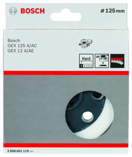 BOSCH Brusni tanjir za GEX 12 A, 12 AE, 125 A, 125 AC tvrdi, 125 mm 2608601119