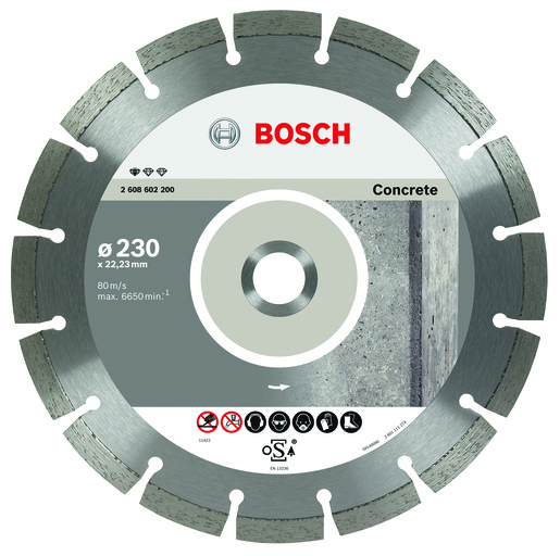 BOSCH dijamantske rezne ploče za beton Standard for Concrete za velike ugaone brusilice 2608603243