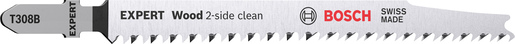 BOSCH Listovi ubodne testere EXPERT ‘Wood 2-side clean’ T 308 B 2608900550