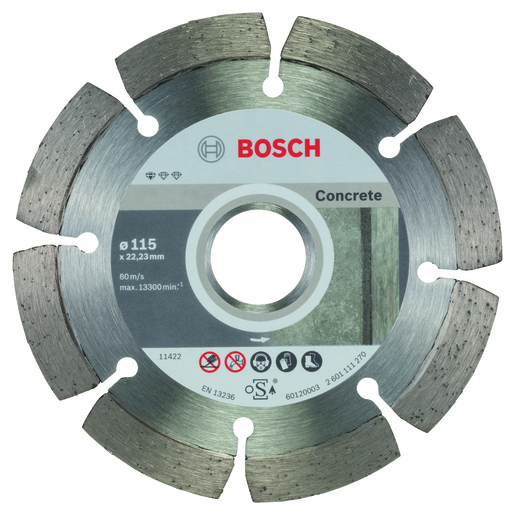 BOSCH dijamantske rezne ploče za beton Standard for Concrete za male ugaone brusilice 2608603239