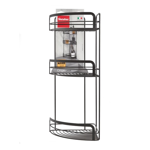 Ugaona polica  za kupatilo Origin Lava 401126 000