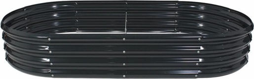 CHOMIK Baštenska žardjinjera za povrće i cveće 180 x 90 x 30 cm, ovalna, antracit ZAK8434