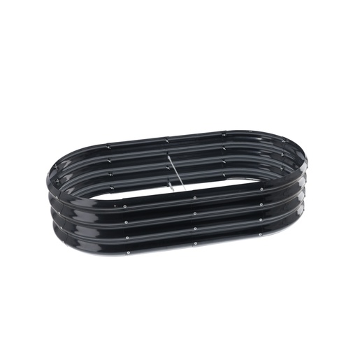 CHOMIK Baštenska žardjinjera za povrće i cveće 120 x 60 x 30 cm, ovalna, antracit ZAK8465