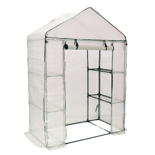 CHOMIK BaštenskI plastenik sa policama, belI, 140 x 73 x 200 cm, 4 police TUN5484