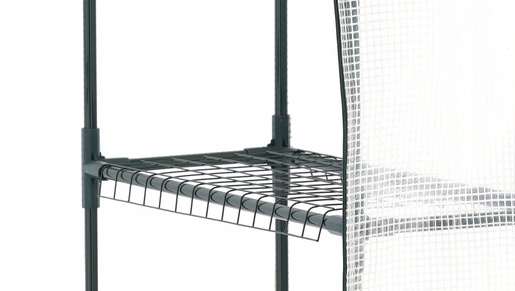 CHOMIK BaštenskI plastenik sa policama, belI, 140 x 73 x 200 cm, 4 police TUN5484