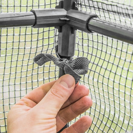 CHOMIK BaštenskI plastenik sa policama, belI, 140 x 73 x 200 cm, 4 police TUN5484