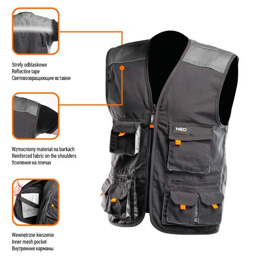 Radni prsluk - NEO TOOLS 81-260-XL