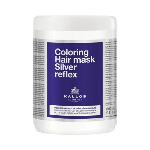 Kallos maska 1l silver reflex