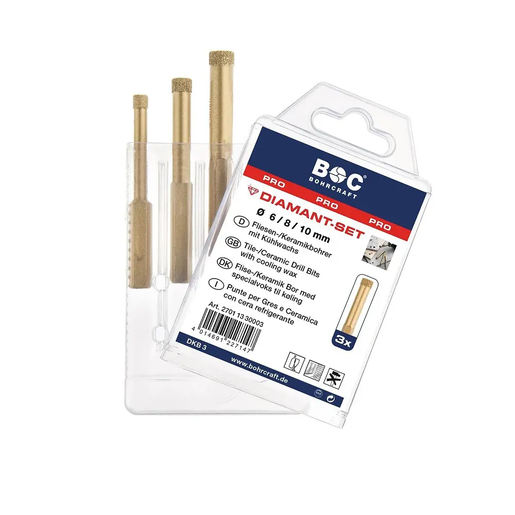 Bohrcraft Burgije dijamantske 6/8/10 mm